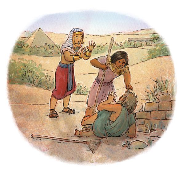 Amikor Mózes felnőtt, nem tetszett neki, ahogy az egyiptomiak a héberekkel bánnak, akik a rabszolgáik voltak.