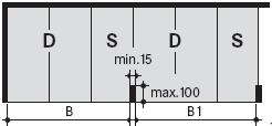 A 190cm-nél szélesebb autókhoz a 270/500cm széles platók szükségesek, hogy ki- illetve be lehessen szállni az autóba a vezető oldalán.