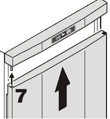 5. a felső zsanérrészt cserélje meg 6.