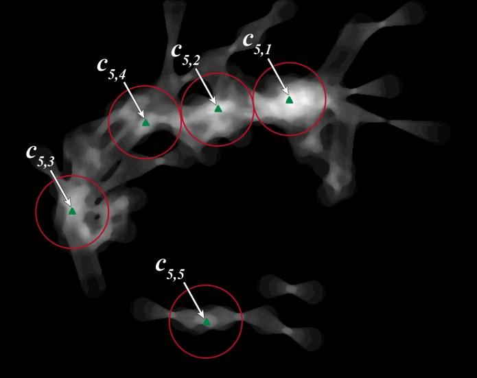 To have multiple candidates from an algorithm, we can simply select more pixels as OD center candidates which have large probability value.