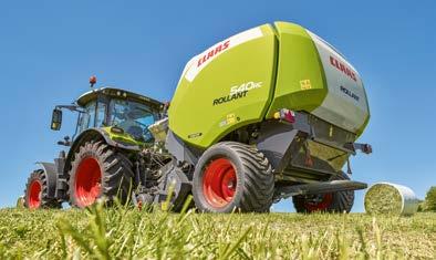 nyitása / zárása Fóliás csomagolás alapfelszereltség opció nem rendelhető ÚJ: Megerősített hengerek ÚJ: Optimalizált meghajtás 50 mm-es csapágyak 7%-kal nagyobb áteresztés A CLAAS ROLLANT a világban