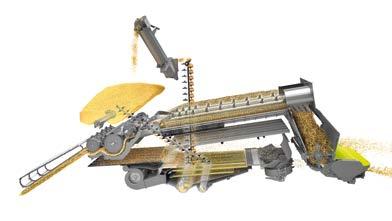 vágóasztallal LEXION 700 APS HYBRID SYSTEM rendszerrel LEXION 600 APS rázóládával Üzemanyag-megtakarítás a DYNAMIC COOLING rendszerrel Talajkímélő TERRA TRAC A CLAAS HYBRID SYSTEM két korszakalkotó