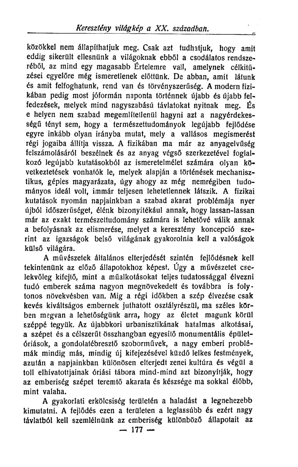 keresztény világkép a XX. században. közökkel nem állapíthatjuk meg.