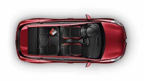 Könnyed mindennapok! A Renault CLIO Grandtour belső tere a praktikum jegyében, mindennapi használatra lett tervezve.