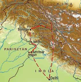 és tibeti vallás. 1. nap: Budapest... Elrepülés Budapestről Delhibe átszállással. Étkezések és éjszakázás a gép fedélzetén. 2. nap:... Delhi Amritsar Érkezés Delhibe.