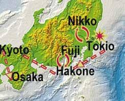 Modern metropoliszok és az évezredes történelem, hagyományok, és nem utolsó sorban a Fuji-san az ősi Kyoto történelmi emlékei az ősi Nara történelmi emlékei Nikko szentélyei, templomai Fuji, a szent