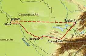 Khiva-i Ichan Kala Szamarkand Bukhara történelmi központja Shakhrisabz történ. központja 1. nap: Budapest... Elutazás egy átszállással Budapestről menetrend szerinti repülőjárattal.
