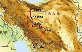 Imam tér, Isfahan Persepolis Passargad A Perzsa Kert Péntek Mecset, Isfahan Golestan Palota 1. nap: Budapest... Elrepülés Budapestről átszállással Shirazba. 2. nap:...shiraz Érkezés a hajnali órákban, szobák elfoglalása, pihenés.