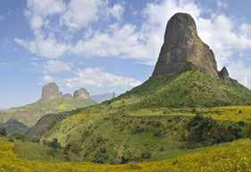 Axum Simien Nemzeti Park Lalibela sziklatemplomai Királyi körzet, Gondar 1. nap: Bécs Addis Abeba Elrepülés Bécsből Addis Abebába a késő esti órákban. Étkezések és éjszakázás a gép fedélzetén. 2.