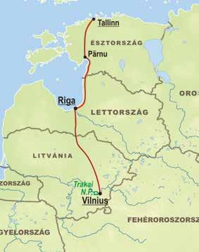 nap: Budapest Vilnius (Litvánia) Elrepülés Budapestről egy átszállással Litvánia fővárosába, Vilniusba, transzfer a szállodába, a környék egyéni felfedezése. Vacsora. Szállás Vilniusban. 2.