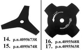 15. p.n.4095674r 17. p.n.4095563r 19. p.n.4095065r 24. p.n.4095066r Eesti keel Lietuvių k. SOOVITATAVAD LÕIKESEADMED REKOMENDUOJAMI PJOVIMO ĮTAISAI 1. 4 hambaga nailonist plaat ø 10 /255 mm 2.