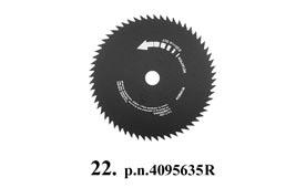 4 hambaga ketas ø 10 /255 mm, paksus 1,4 mm 19. 8 hambaga ketas ø 10 /255 mm, paksus 1,4 mm 20. 22 hambaga ketas ø 8 /200 mm, paksus 1,6 mm 22. 60 hambaga ketas ø 10 /255 mm, paksus 1,4 mm 24.