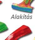 általánosan anizotróp, rugalmas, nem lineárisan keményedő anyagmodellt használnak.