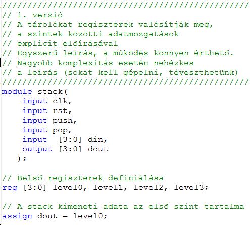 Veremtár (STACK), LIFO (Last In First Out)