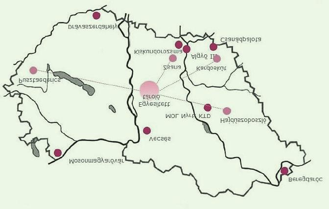 HÍREK Beregdaróc Mosonmagyaróvár Vecsés Hajdúszoboszló MOL Nyrt. KTD Egyesített tároló Pusztaedericss Zsana Kardoskút Kiskundorozsma Csanádpalota Drávaszerdahely 7. ábra.