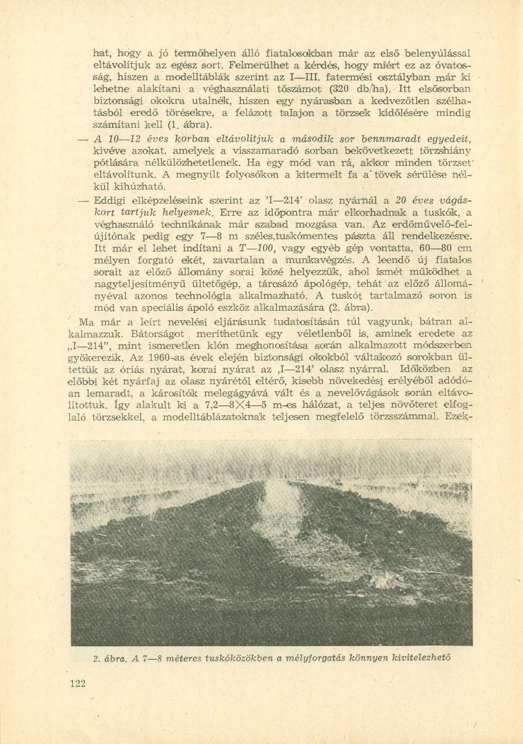 hat, hogy a jó termőhelyen álló fiatalosokban már az első belenyúlással eltávolítjuk az egész sort. Felmerülhet a kérdés, hogy miért ez az óvatosság, hiszen a modelltáblák szerint az I III.