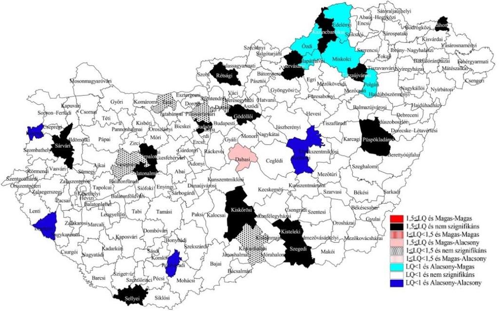 98 Szakálné Kanó Izabella: Gazdasági tevékenységek térbeli eloszlásának vizsgálata 4.15.