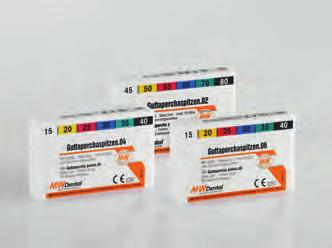 Guttapercha csúcsok Guttapercha csúcsok M+W Safety Color guttaperchacsúcsok MINŐSÉGI Színkódolt, 28 mm hosszú, röntgenárnyékot adó, formatartó és szövetbarát. 100 db/csomag.