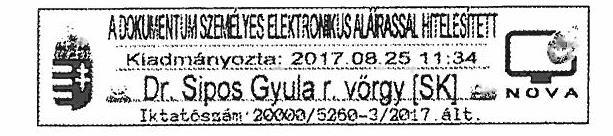 9 42. Amennyiben az adott eljárás tekintetében erre lehetőség van, a Zala MRFK elektronikus formában készít iratokat, és azokat elektronikus aláírással, vagy elektronikus bélyegzővel és