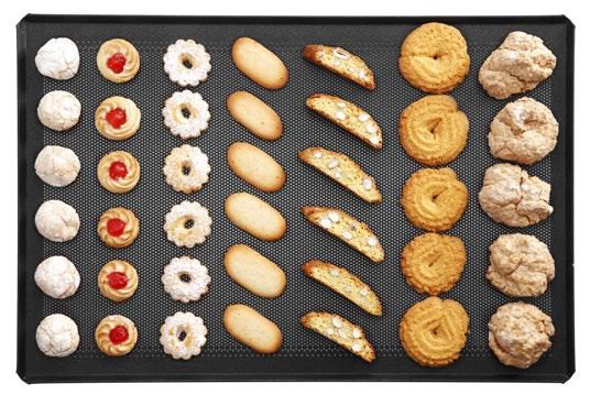 IDEÁLISAK A KÖVETKEZŐKHÖZ: - Bagettek és kiflik sütéséhez a T42 modellen (600x400 mm) - Különböző sütemények, briós, rétes, kekszek, pizza és focaccia sütéséhez az