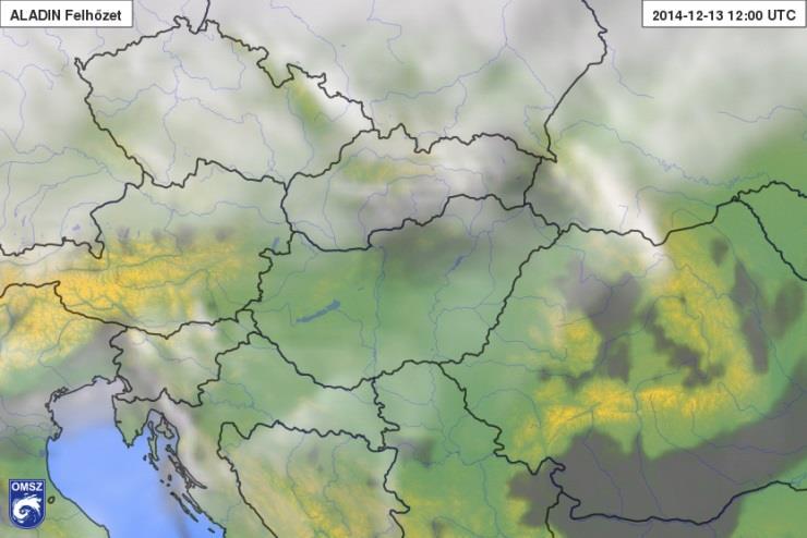 alacsony szintű felhőzet kialakulásának kedvezett, amit a modell felhőzeti előrejelzése is tükrözött (16. ábra). 16.