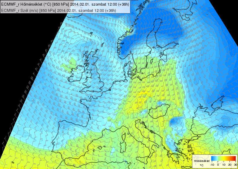 A Kelet-Európa fölé beült erős anticiklont a Szibéria térségében felgyülemlő nagy mennyiségű hideg levegő eredményezte.