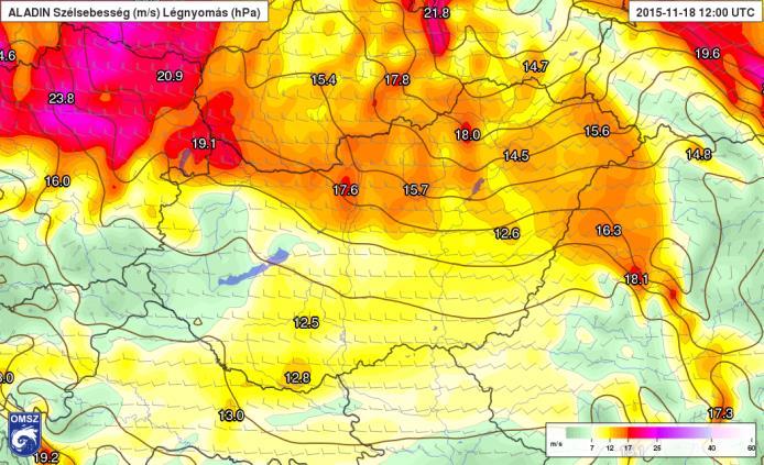 érheti el a maximumát, melyet az Alpok lee oldalán megjelenő kiszáradás és a hegység szélárnyéka eredményezhet.