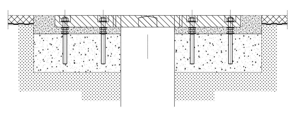 ETAG 032-6 Fésűs dilatációk Továbbfejlesztett fésűs dilatáció, a betonba csavarozva: Prototípus Svájcban beépítve