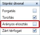 Allplan 2019 Részletek és kívánságok 111 Arányos elosztás A megadási opcióknál, amely addig látható, amíg az