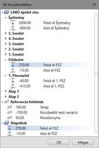 8 Építészelemek magasságkötéseinek kibővítése Allplan 2019 Ábra: