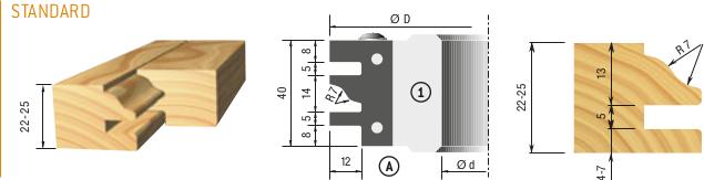 TESTA/HEAD 1 130 X 40 X 50 Z=2 YH101BAM - TESTA/HEAD 2 200 X 30 X 50 Z=2+2 Készlet műanyag kofferben YS101AZM Készlet 30 mm-es furattal 82 800- Ft Készlet 35/40