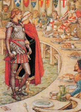 Mindentudás Egyeteme Artúr király és a Kerekasztal lovagjai, 15. századi ábrázolás 312 A szociális rendszer a maga egészében méretett meg a csoportok versenyében.