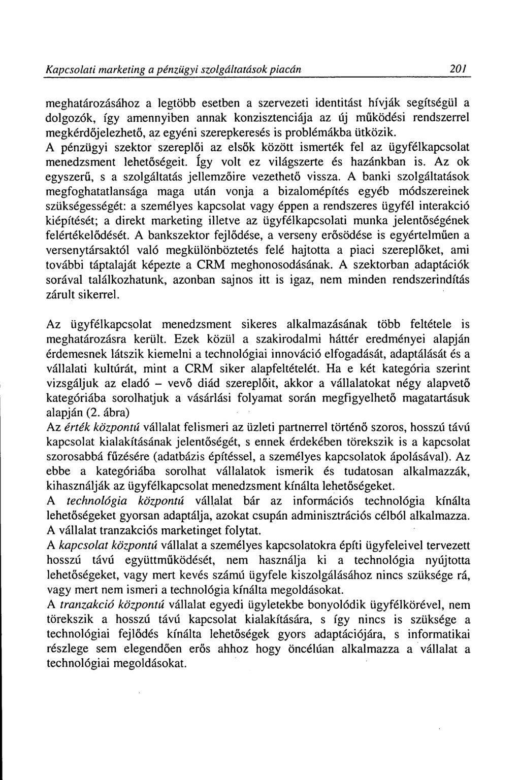 Kapcsolati marketing a pénzügyi szolgáltatások piacán.