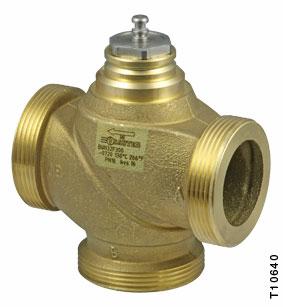 56.101/1 BUN: Three-way valve with male thread, PN 16 How energy efficiency is improved Reliable actuation in efficient control systems.