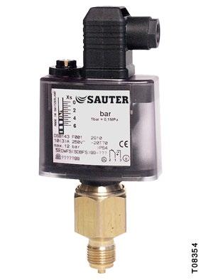 Especially suitable for applications in compact installations, for fitting onto pipes or walls.