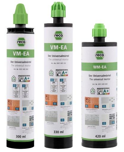 ETA 17/0006 ETA 16/0898 RECA VM-EA befecskendező habarcs Az univerzálisan