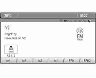 A grafikus információs kijelzőn az alábbiak jelennek meg: idő 3 88 külső hőmérséklet 3 87 dátum 3 88 elektronikus hőmérsékletszabályozó rendszer beállításai 3 138 Infotainment rendszer, lásd az