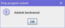 A kiírt adat