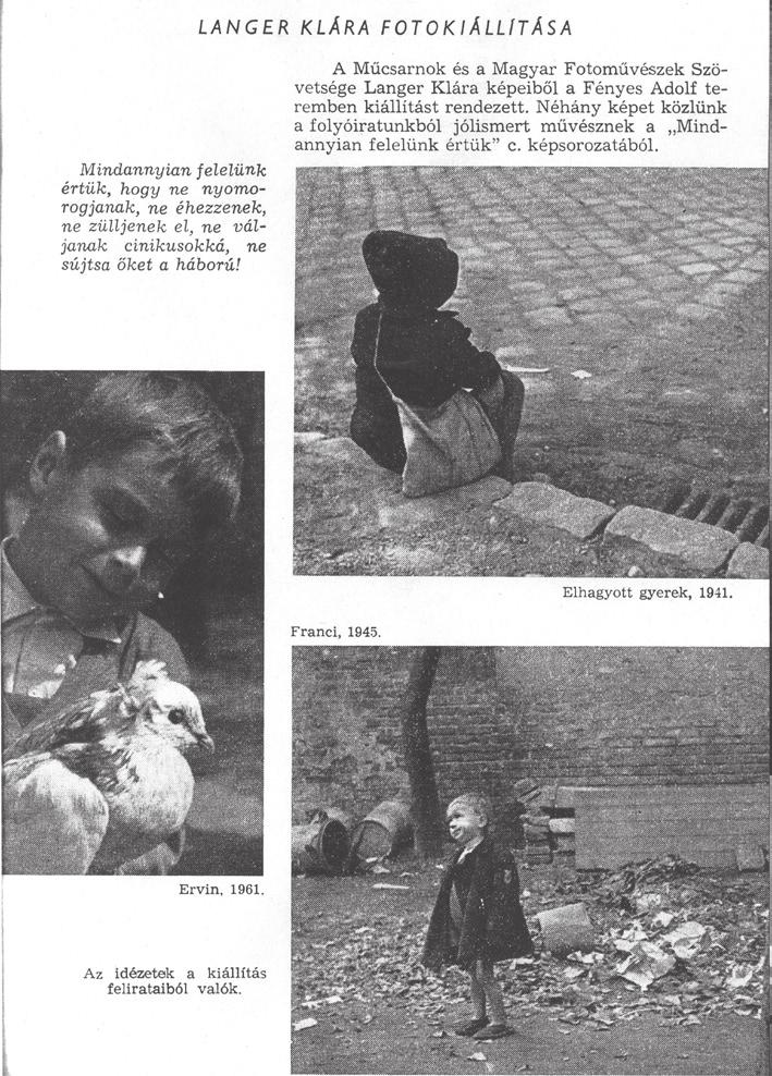 Somogyvári Lajos: Közelítések a portrék és az egyszereplős képek jelenségéhez 4. ábra. Óvodai nevelés, 1961/11, borító III. 5. ábra. Óvodai nevelés, 1961/11, borító IV.