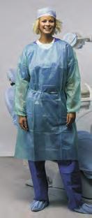 Műtéti felszerelések BARRIER nem steril védőköpeny (Mölnlycke Health Care) Nem steril védőköpeny, nyakon és derékban megkötős, elasztikus kötőkkel. A vlies-anyag nedvtaszító, kényelmes viselet. Zöld.