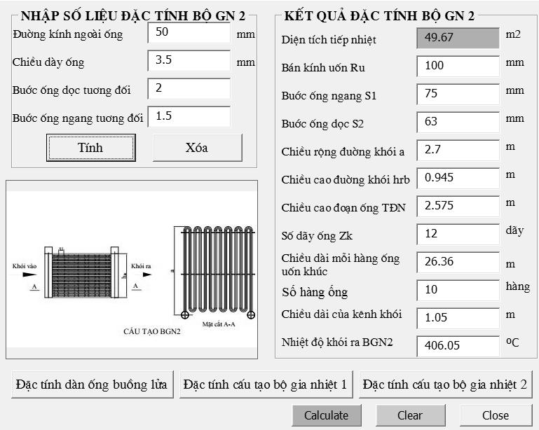 Các thông số cơ bản của kích thước buồng lửa cho phép người thiết kế tổ chức bố trí hệ thống dàn ống trao đổi nhiệt bức xạ.