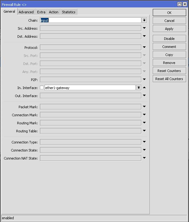 2019. February 19. 23:36 23/32 Ezzel az összes csomagot eldobjuk, amely az internet felől jön, és a router a címzettje.