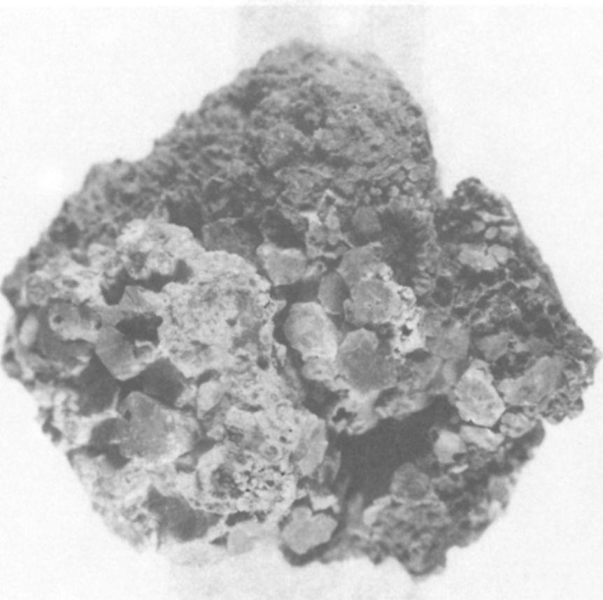 3. Quartz seudomorph after aragonite with pseudohexagonal crystals. Nyíri, Kandó Hill.