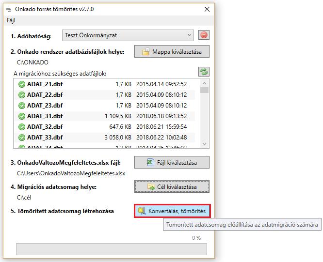 onkado\xml) a legelső alkalommal az ügyintézőnek szükséges létrehozni és kijelölni.