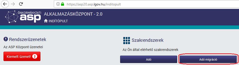 Általános bemutatás Az ASP Adó szakrendszer használatának megkezdése előtt az egyik legnagyobb körültekintést igénylő feladatot a forrásrendszerből (ONKADO) az ASP Adó szakrendszerbe történő