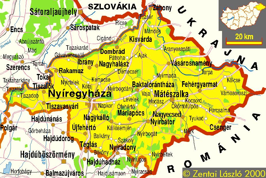 3. Általános helyzetkép - Szabolcs-Szatmár-Bereg megye A konkrét adatok ismertetése előtt fontos megismerni a megye településszerkezetét és annak jellemzőit, illetve fontos a járási rendszer