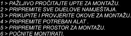 4 > szükséges szerszámok előkészítése. 5 > Hely szabaddá tétele az összeszereléshez. 6 > bútordarab összeszerelése. kötéseket nem szabad túl erősen meghúzni.