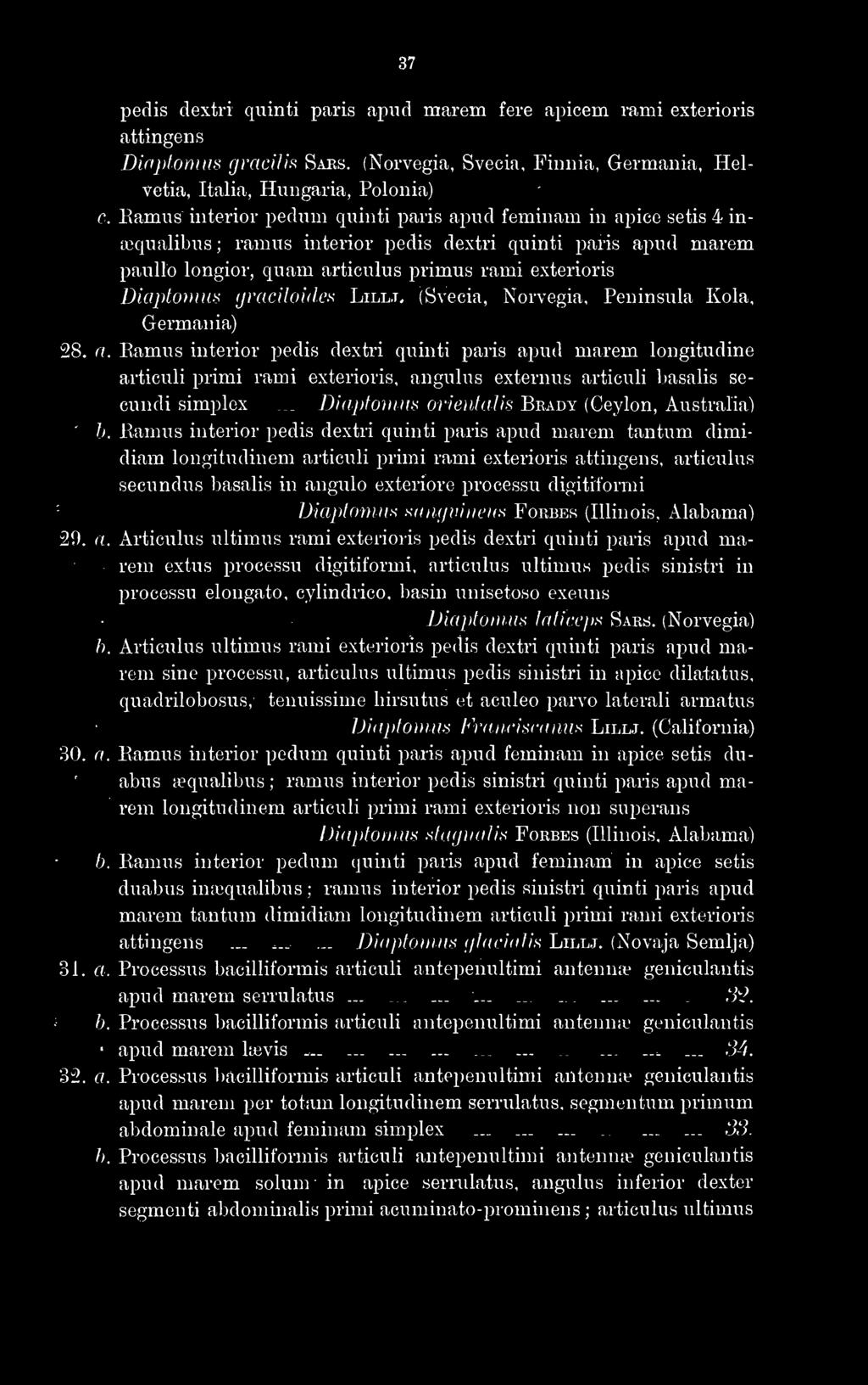 graciloides Lillj, (Svecia, Norvégia, Peninsula Kola, Germania) 28. a.