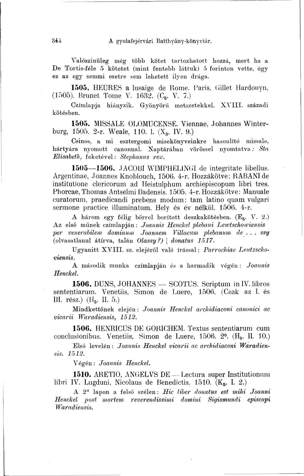 3é4 A gyulafejérvári Batthyány-könyvtár.