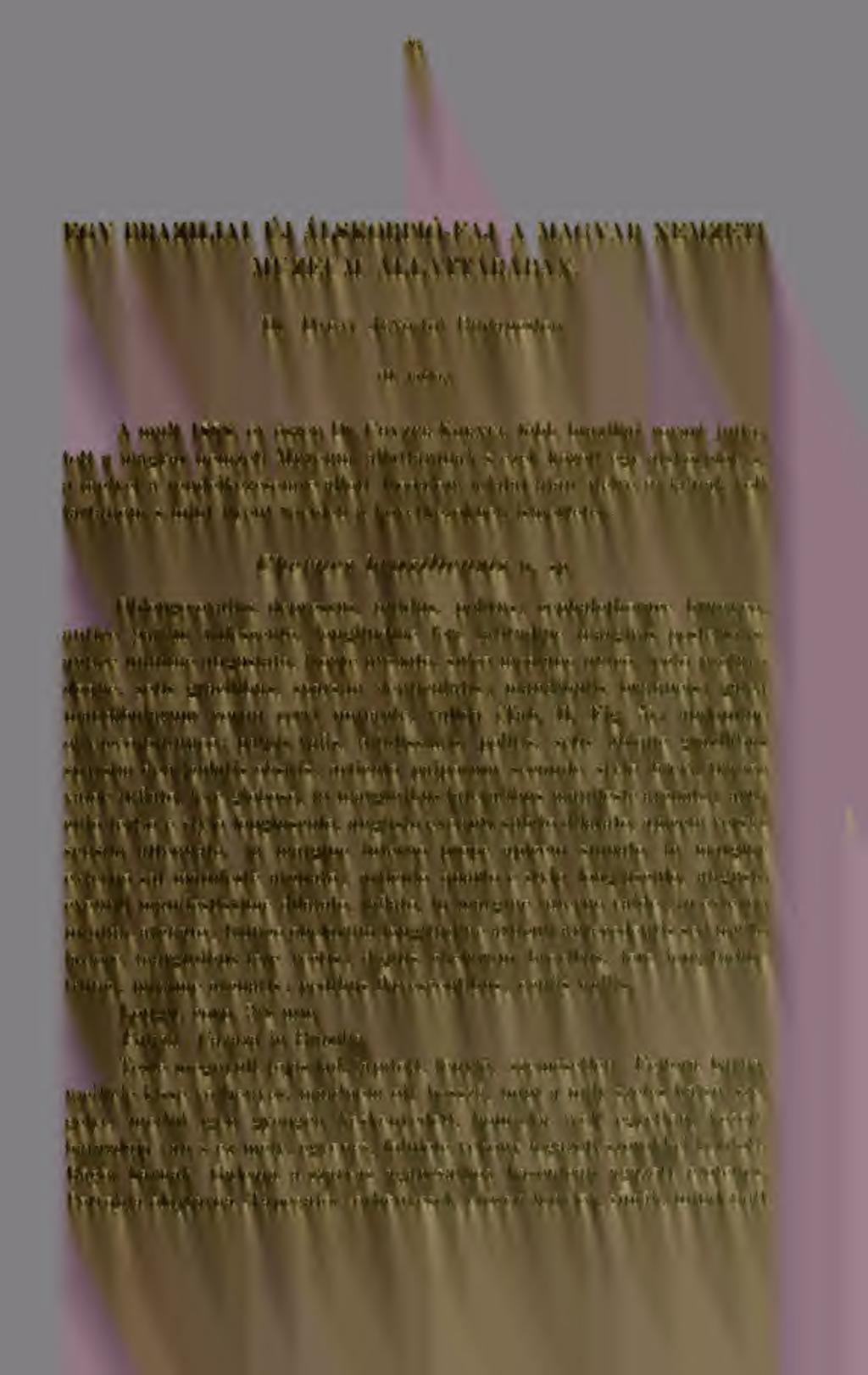 23 EGY brazíliai UJ ALSKORPIO-FAJ A MAGYAR NEMZETI MÚZEUM ÁLLATTÁRÁBAN. Dr. Dapay JENÖ-töl Budapesten. (n. tábla.) A múlt 1888. év szén Dr.